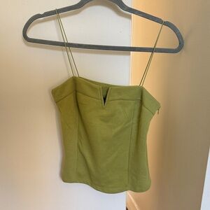 REVOLVE Olive Green Strapless Top
